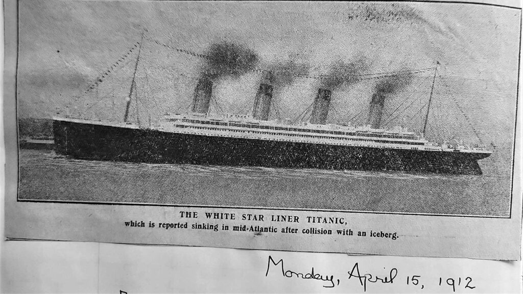 sinking of the titanic